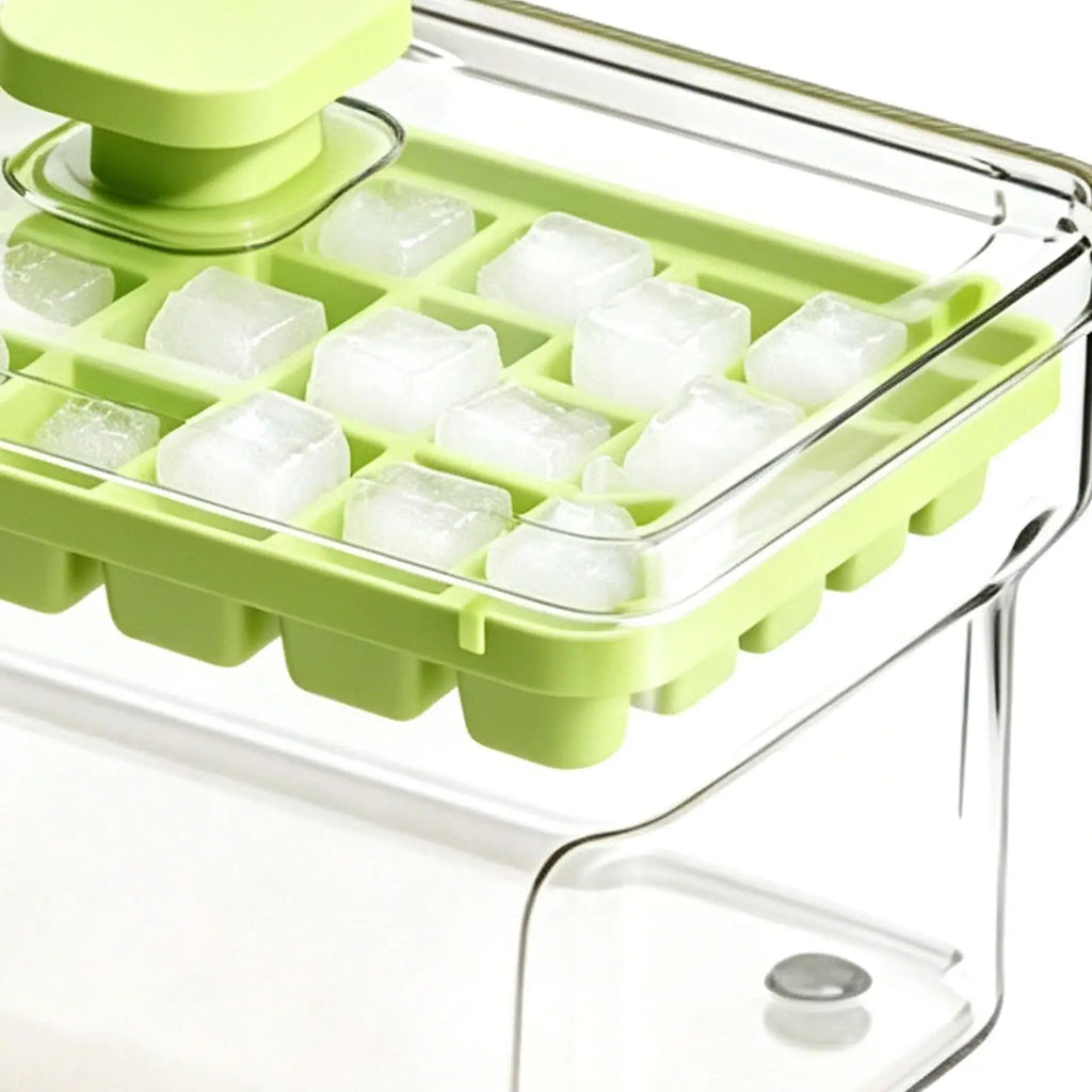 Press Ice Tray Bucket Multifunctional 32 Gride Ice Cubes Mold Ice Maker With One-touch To Release Portable Ice Box Ice Tray Oasis Select