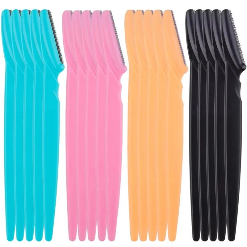 5/10Pcs Eyebrow Trimmer Face Blade Shaver Portable Eye Brow Epilation Hair Removal Safety Eyebrow Cutting Woman Makeup Tools Oasis Select