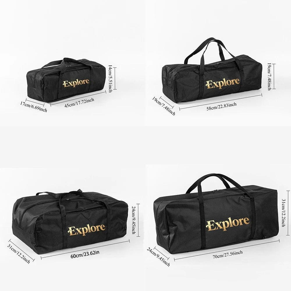Heavy Duty 600D Oxford Waterproof Storage Bag Portable Camping Tent Fishing Travel Duffle Bag With Thick Handle Oasis Select