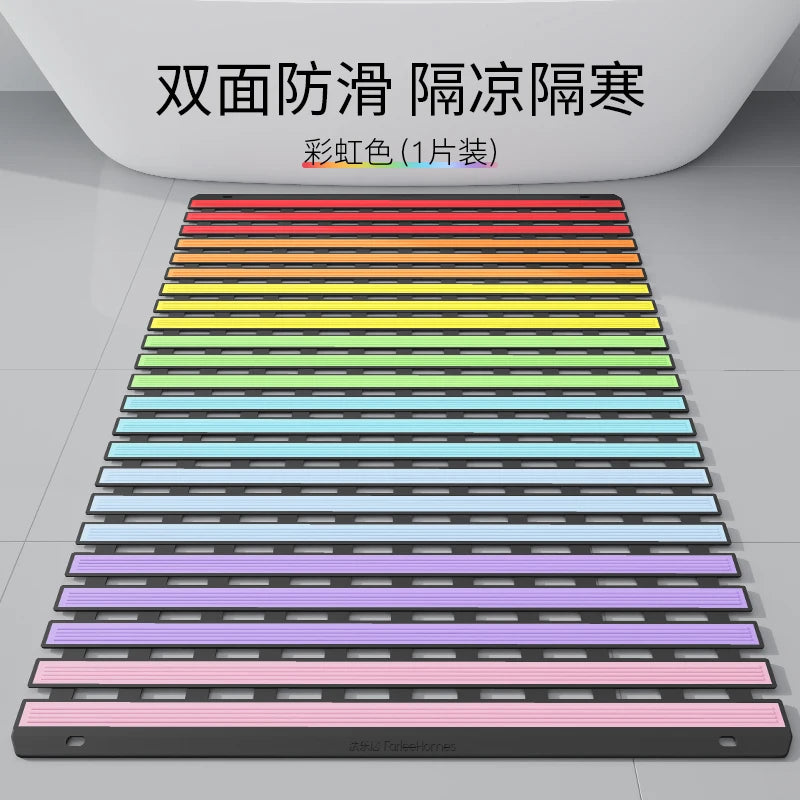 Bathroom Anti-slip Mat Shower Anti-fall Mat Bathroom Toilet Bathroom Dopamine Waterproof Floor Mat Oasis Select 40cm x 65cm A