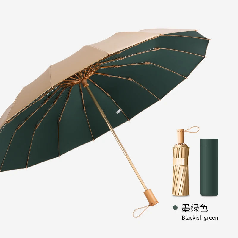 16 Bone titanium silver sun umbrella super sun protection UV umbrella sunshine and rain umbrella Oasis Select 5