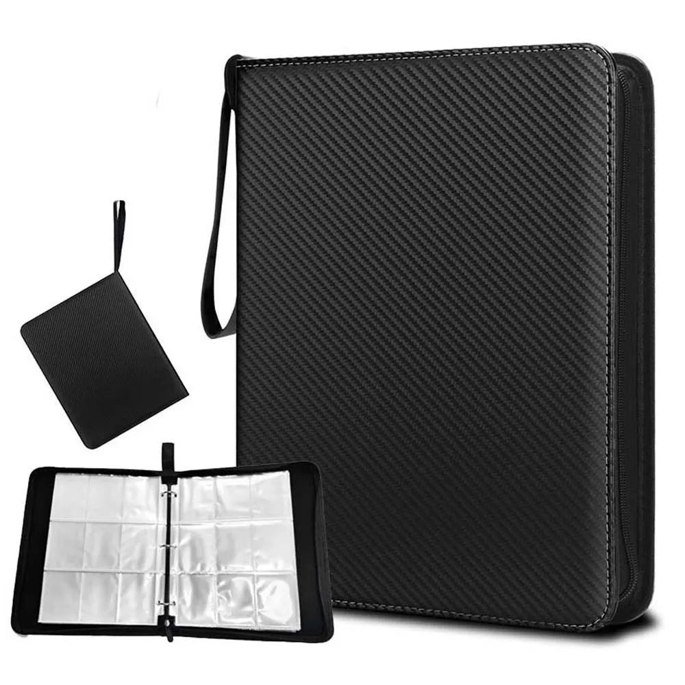 4 Grids/9Grids Cards Album 50 Pages Zipper Binder Cards Holder Collectors Album Folder Game Card Collection Pack for Stamps Book Oasis Select
