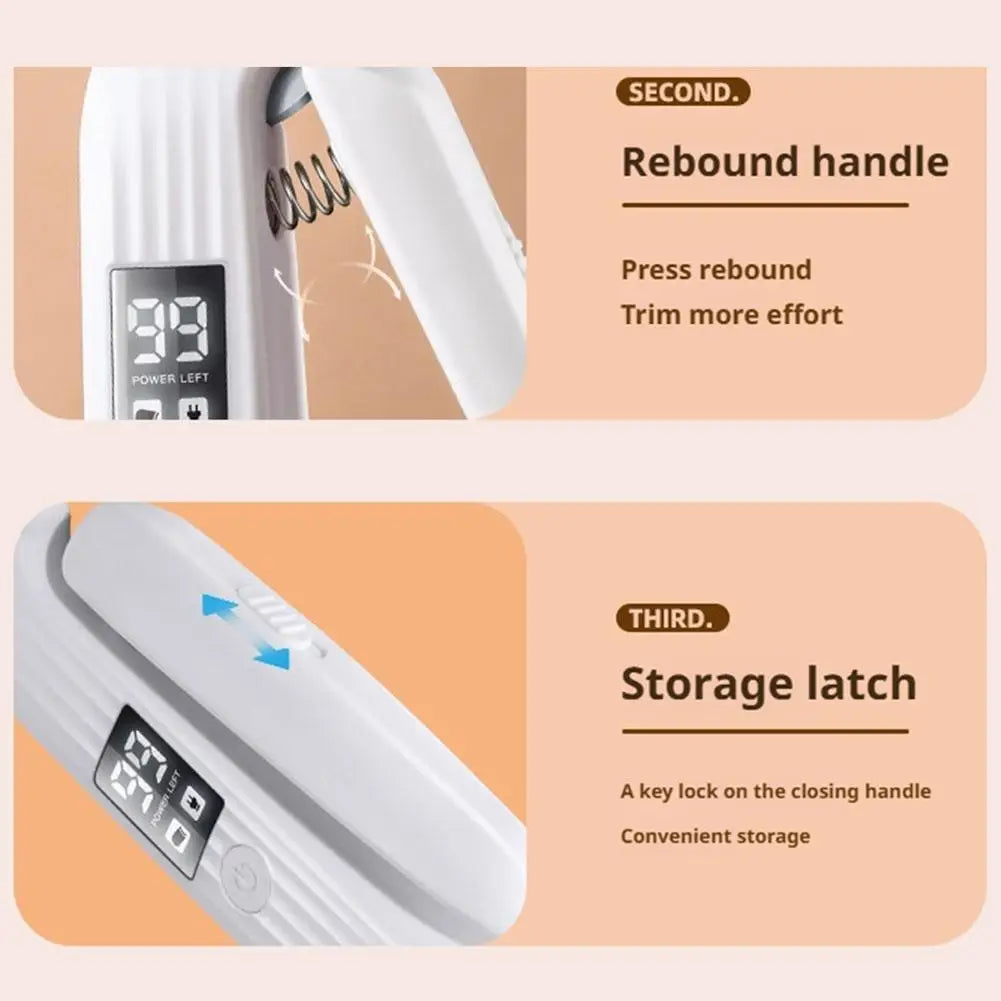 Pet Nail Clipper Trimmer with LED Light USB Rechargeable Electric Nail Clipper Display Nail Grinder Prevent Injury Low Noise Oasis Select