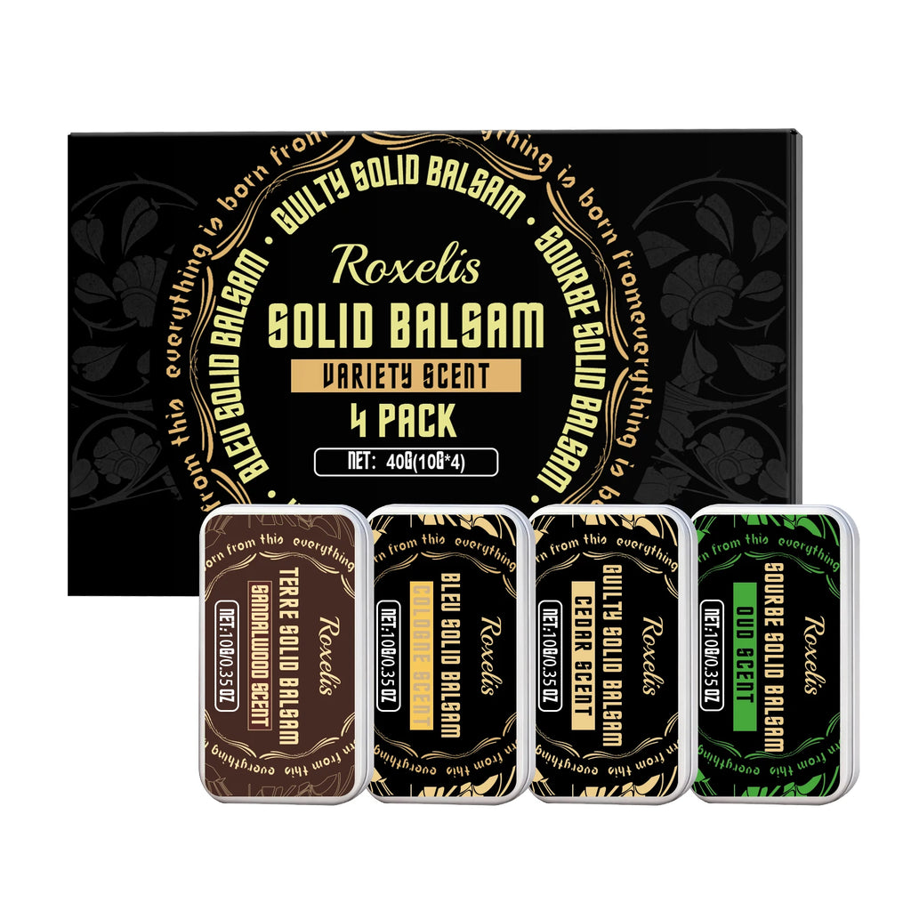 Roxelis Elegant Solid Perfume Set Fresh and Light Fragrance Naturally Long-Lasting Everyday Convenient Men's Perfume Set Oasis Select 1set boxed