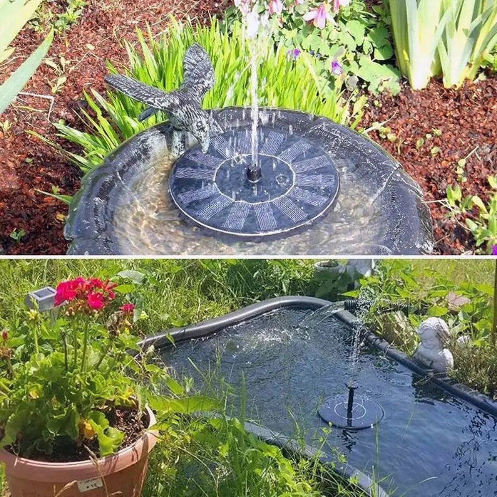 Solar Floating Fountain Pump 13/16/18cm – 6 Nozzles Included Solar Fountain Pump Oasis Select