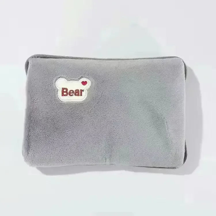 Affordable Winter Hand Warmer Cute Plush Stomach Warmer Portable Heating Pad Comfortable Handheld Warmer Bag Practical Oasis Select army green