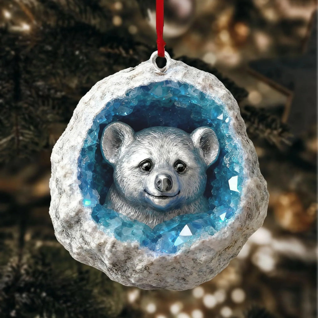 Acrylic 2D Animal Christmas Ornaments – Koala, Bird & More