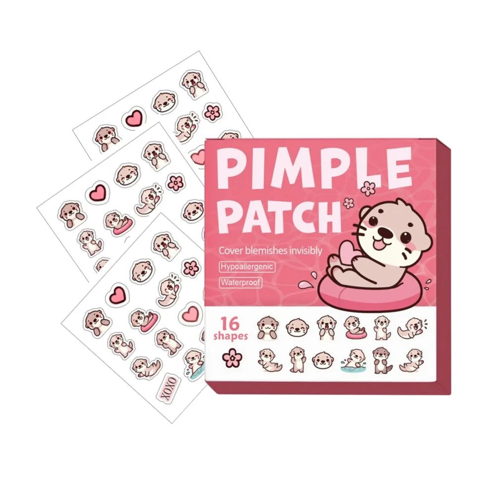 Hydrogel patch -32/48/64 pieces, hypoallergenic, waterproof, nonalcoholic skin sticker Cute otter design for both men and women Oasis Select 48pcs