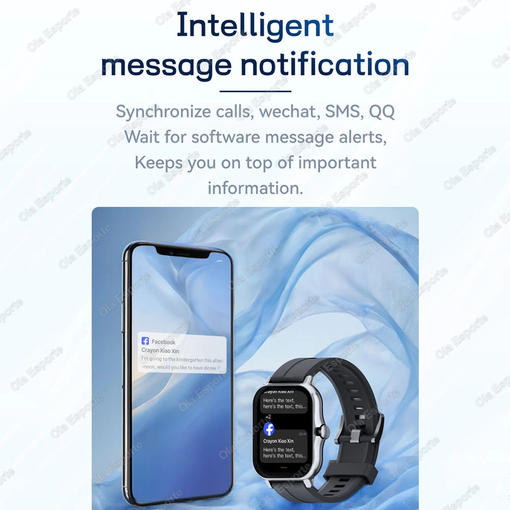 Ola Esporte 2.01" Smart Watch – Bluetooth Calls, SpO2 & Fitness
