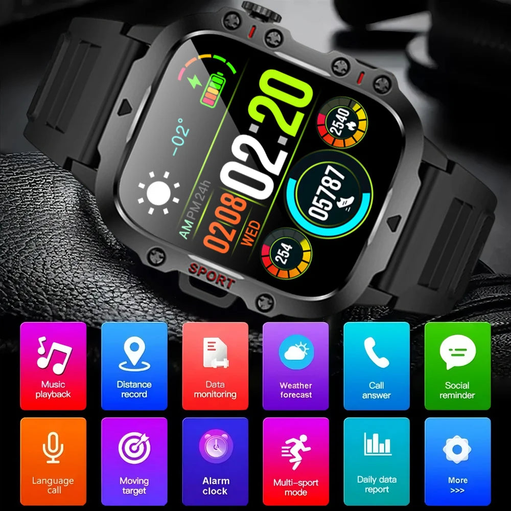 ERUN Smartwatch – Wireless Calling, Sports Tracker, HD Screen