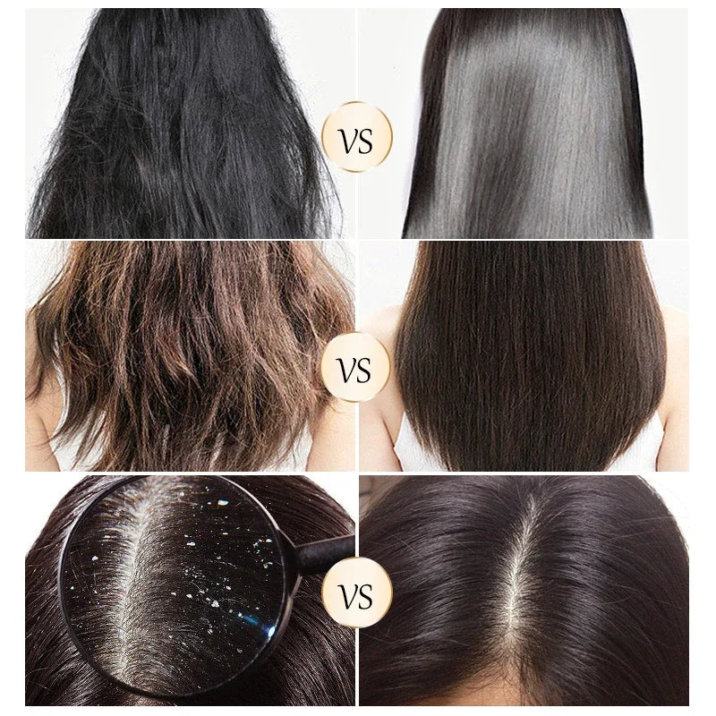 Keratin Hair Mask & Leave-In Hair Conditioner Set Care Frizz Dry Damaged Professional Smoothing Keratin Cream Hair Treatment Oasis Select