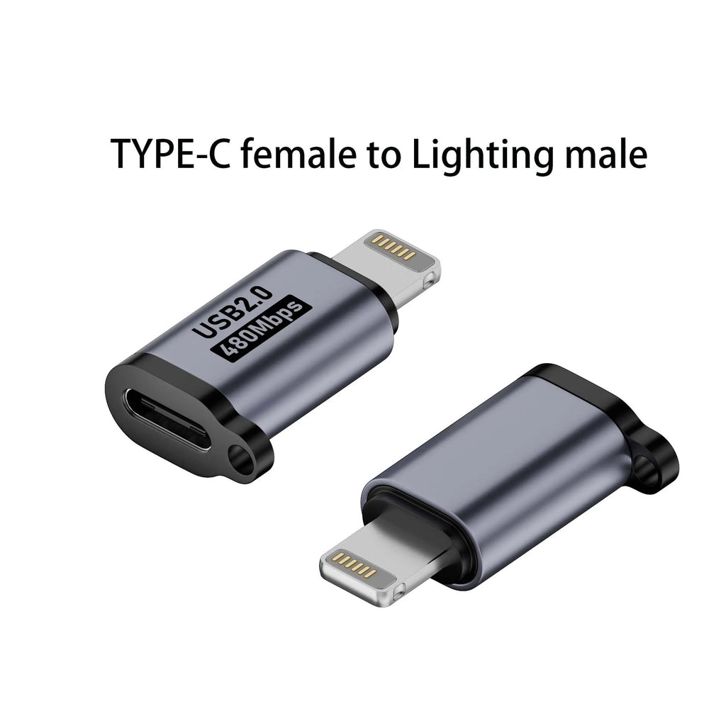 USB Adapter – Micro USB, Type-C & Mini USB Female Converter USB Plug Adapter Oasis Select Type C to Lighting