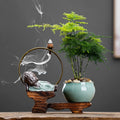 Backflow fragrant new Chinese creative little monk tea table tea table decoration boutique tea ceremony home decoration Oasis Select N 18cm X 17.5cm