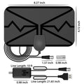 Long-Distance Digital Tv Antenna, Upgraded Version, Supports High-Definition Television, Indoor and Outdoor Terrestrial Hdtv Antenna Oasis Select black
