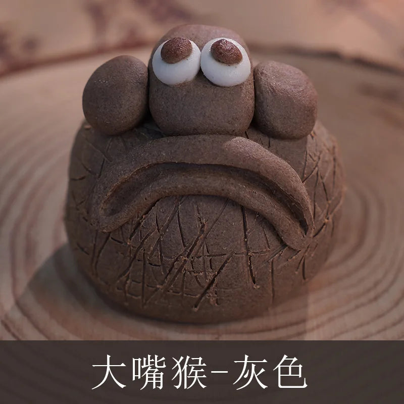 Ceramic Cute Mini Ornaments Tourist Attractions Hand-pinched Animals
