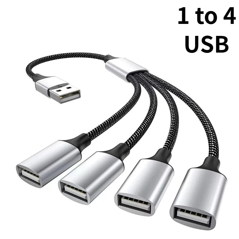 Multi USB Hub Extensions 2/3/4 Port Hub USB Splitter Fast Data Transmission OTG Adapter For Computer Xiaomi Macbook Pro Air Oasis Select 1 to 4