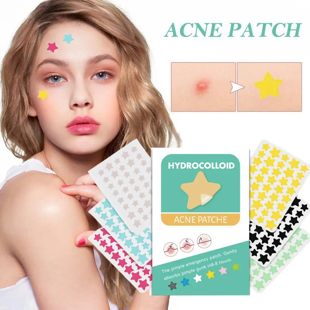 Hydrocolloid Acne Patches – Star Heart Circle Shapes 240–540pc Acne Pimple Patches Oasis Select