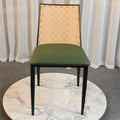 Multi-functional Household rattan chair B & B restaurant Backrest chair Wabi wind chair Stool Durable Oasis Select green seat