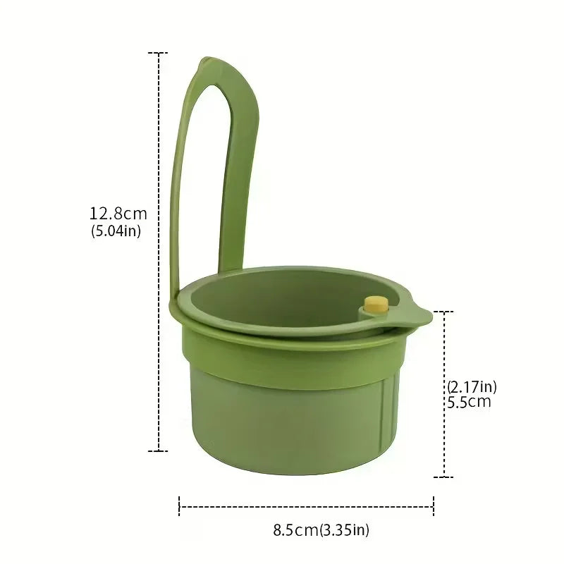 Press-Type Drain Basket: Food Strainer & Sink Organizer, Multi-Functional for Kitchen & Bathroom Use Oasis Select