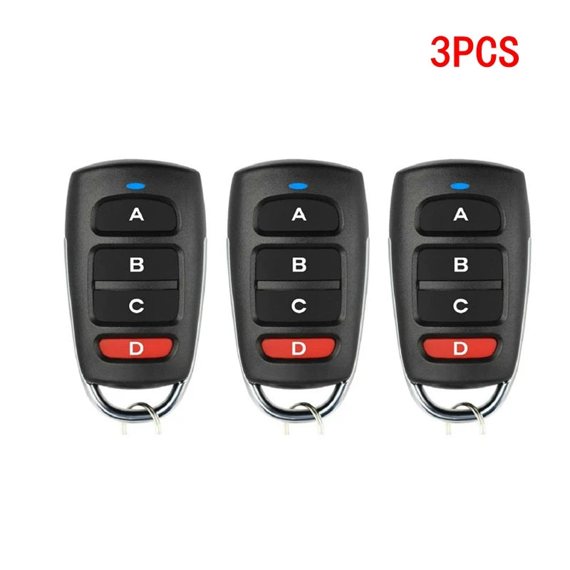 Copy Wireless RF 433mhz Remote Control Copy Code Garage Door Gate Duplicator 433 Mhz Key Remote Opener Oasis Select 3PCS No plug