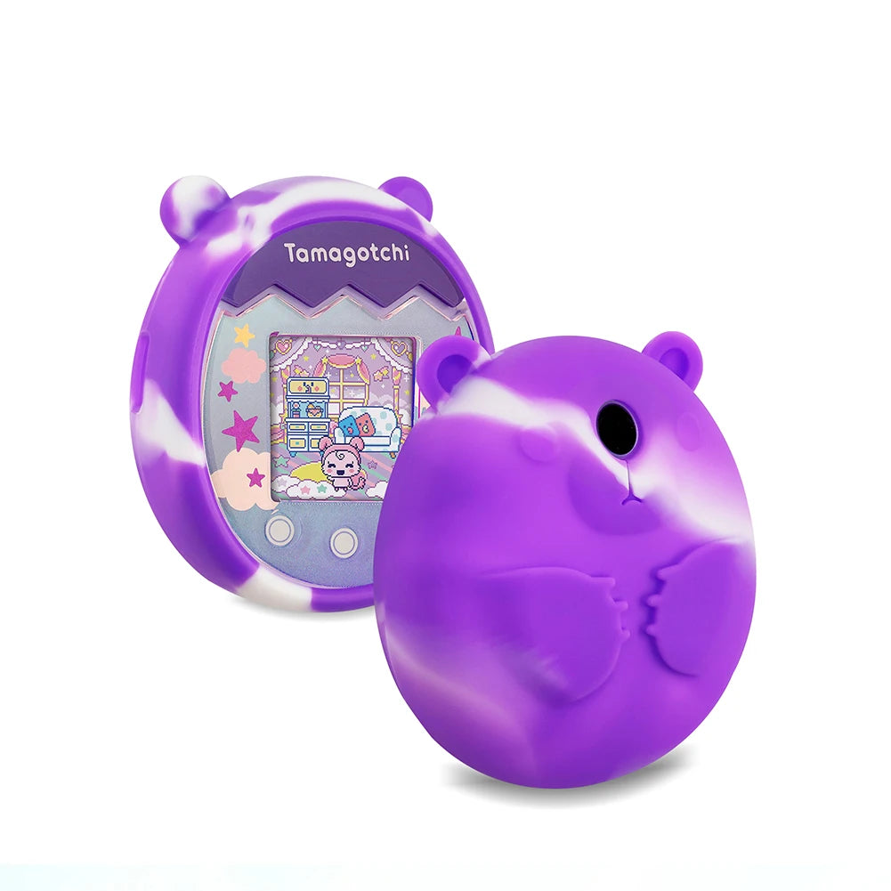 Protective Skin Sleeve Shell Anti-ScratchSilicone Case Protective Case with Hand Strap Anti-drop for Tamagotchi Pix Accessories Oasis Select Purple D China Mainland