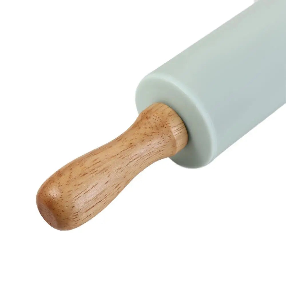 Silicone Rolling Pin & Pastry Mat Set with Scale – 2 Pcs