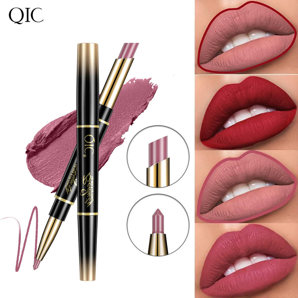 QIC Matte Velvet Lip Liner Pencil – Long-Lasting Contour