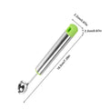 Watermelon Ball Scoop Fruit Spoon Ice Cream Sorbet Stainless Steel Cooking Tool Kitchen Accessories Ice Cream Gadgets tools Oasis Select Green