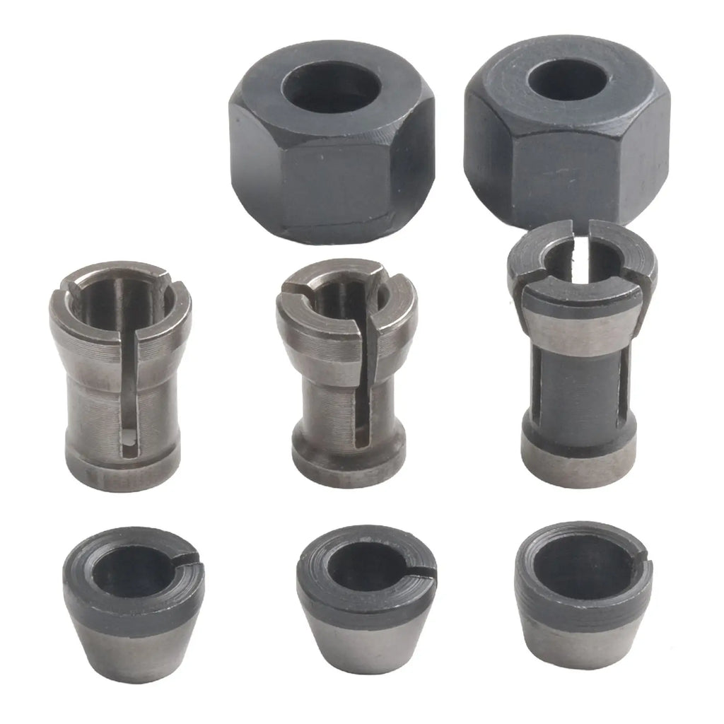 6/8pcs 6mm 6.35mm 8mm Milling Cutter Collet Adapter Collet Chuck For Engraving Trimming Machine Electric Router Accessories Oasis Select