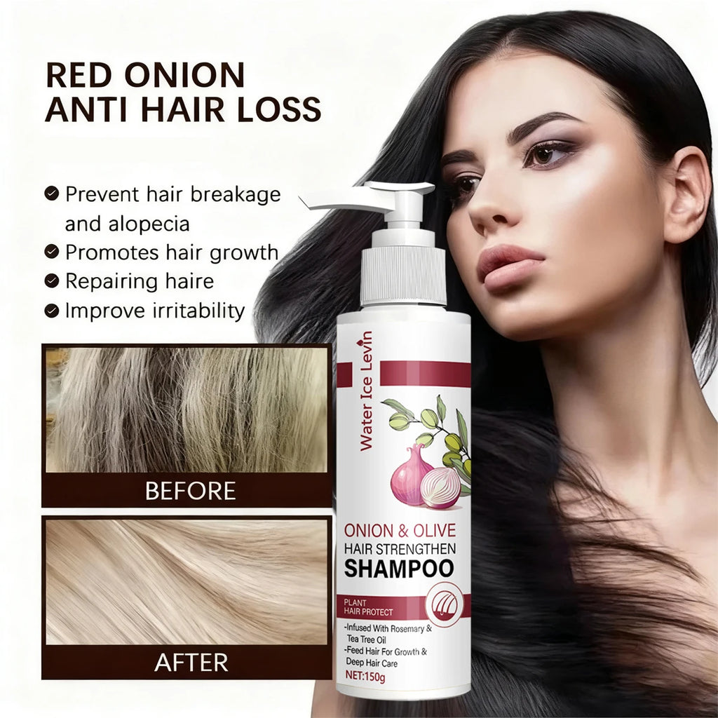 Onion & Olive Shampoo with Biotin & Rosemary – Hair Growth Strengthening Shampoo Oasis Select