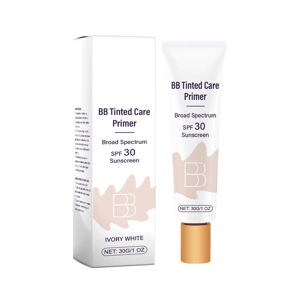Sunscreen BB Cream Protect Sun Burn Calm Redness Balance Oil Shine Conceal Face Blemish Enhance Skin Barrier Portable Concealer Oasis Select Ivory White
