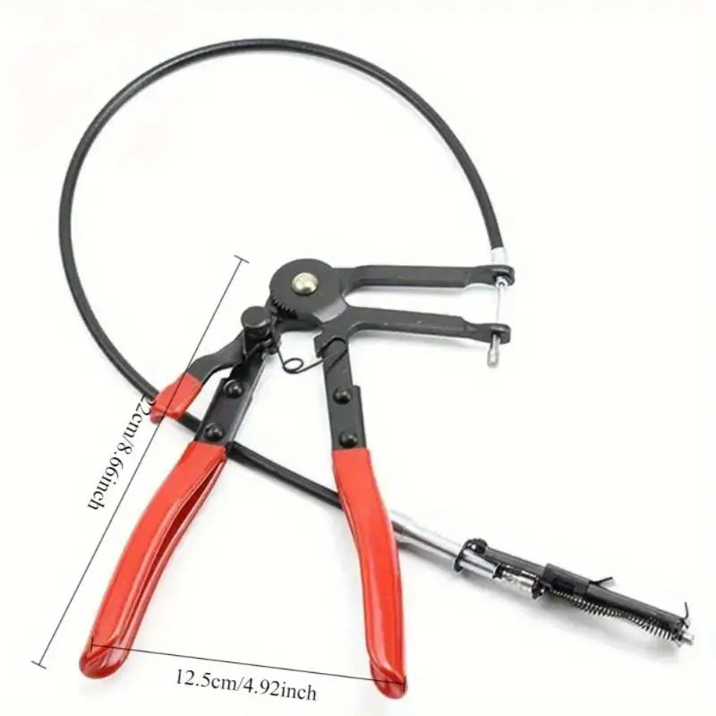 Clamping Pliers Bendable Hose Clamps Cable Type Flex Cable Long Auto Hose Clamps Straight Hose Bundle Removal Auto Repair Tools Oasis Select