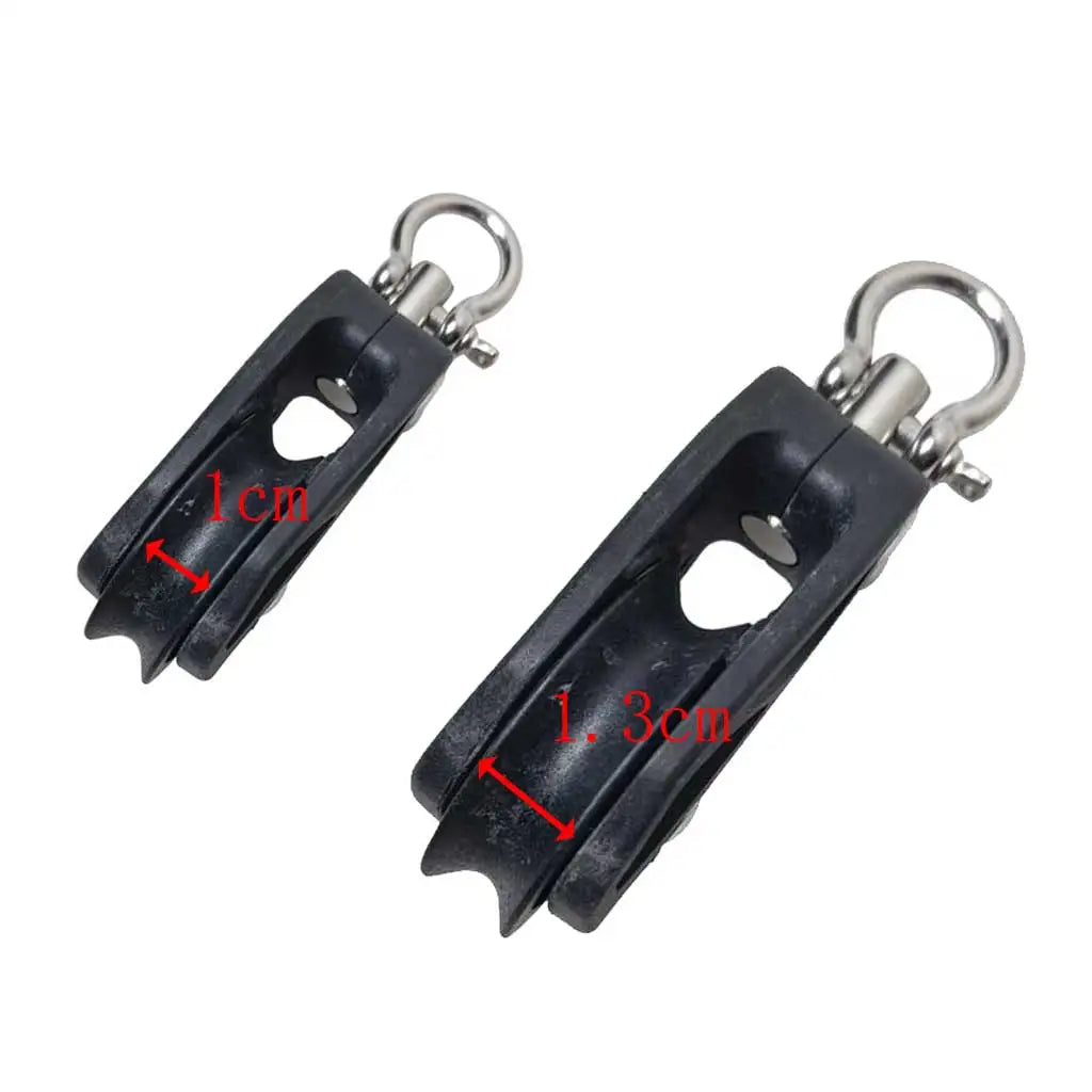 High Load Sheave Block Sailboat Single Pulley Swivel Shackle Sailboat Plain Bearing Block Rope Runner Boat Accessories Oasis Select