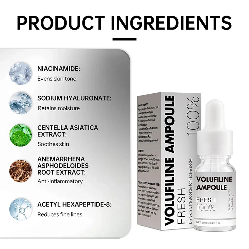 Volufiline Hydrating Face Ampoule – Niacinamide & Hyaluronic Acid
