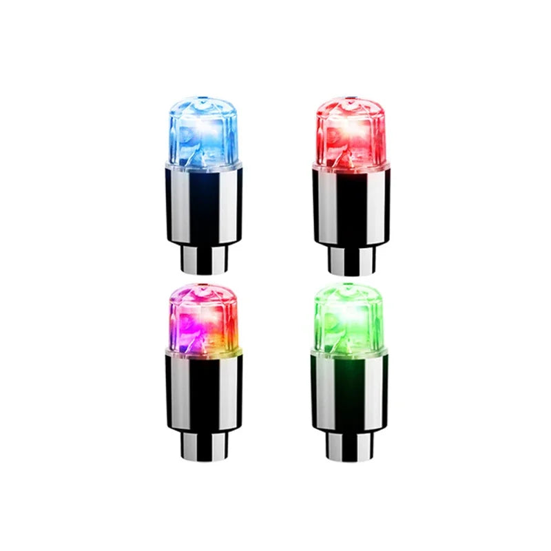 2/4/8Pcs Tire Valve Cap Lights Durable Tire Lights For Car Air Valve Caps With Lights For Motorcycles Bicycles Electric Vehicles Oasis Select 4pcs Mix