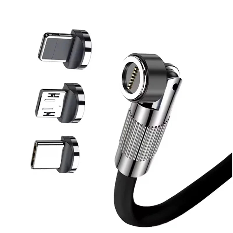 120W USB Charge Cables 3in1 Magnetic 6A Super Fast Charge Type-C To iOS Lighting Liquid Silicone Charger Data Cable For iPhone Oasis Select black 2m