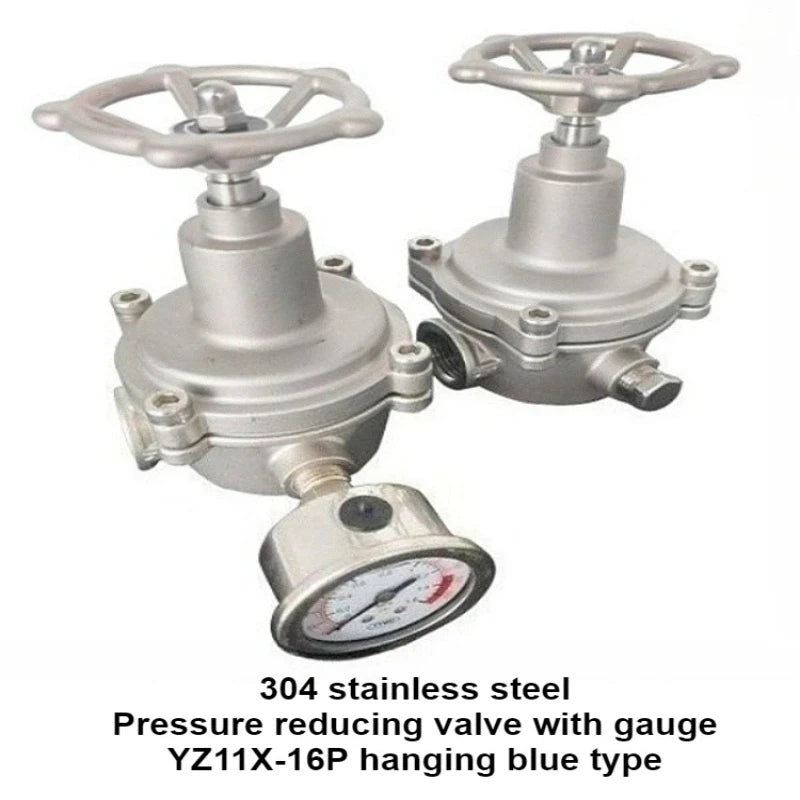Pressure Reducing Valve 304 Stainless Steel Adjustable Pressure Valve High Flow Thread Internal Thread Tap Water Branch Pipe Oasis Select