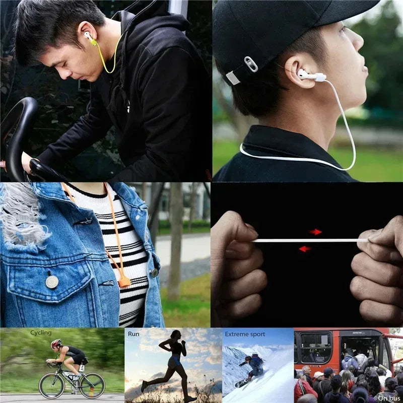 1-5pcs for AirPods Magnetic Silicone Anti-lost Neck Strap Wireless Earphone String Rope Headphone Cord Earphone Accessories Oasis Select