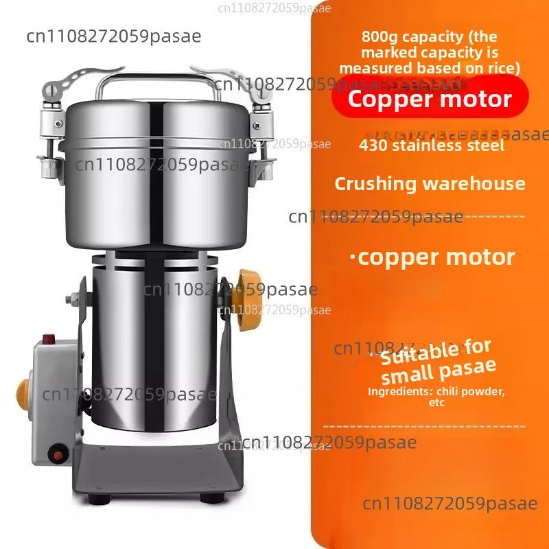 Electric Herb & Grain Grinder – Ultra-Fine Stainless Steel Mill