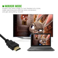 5/3/1M Gold Plated HDMI Cable High-Definition Multimedia Interface Video Cable for HDTV 4K 1080P 3D Support HDMI Splitter Switch Oasis Select black 1.5m