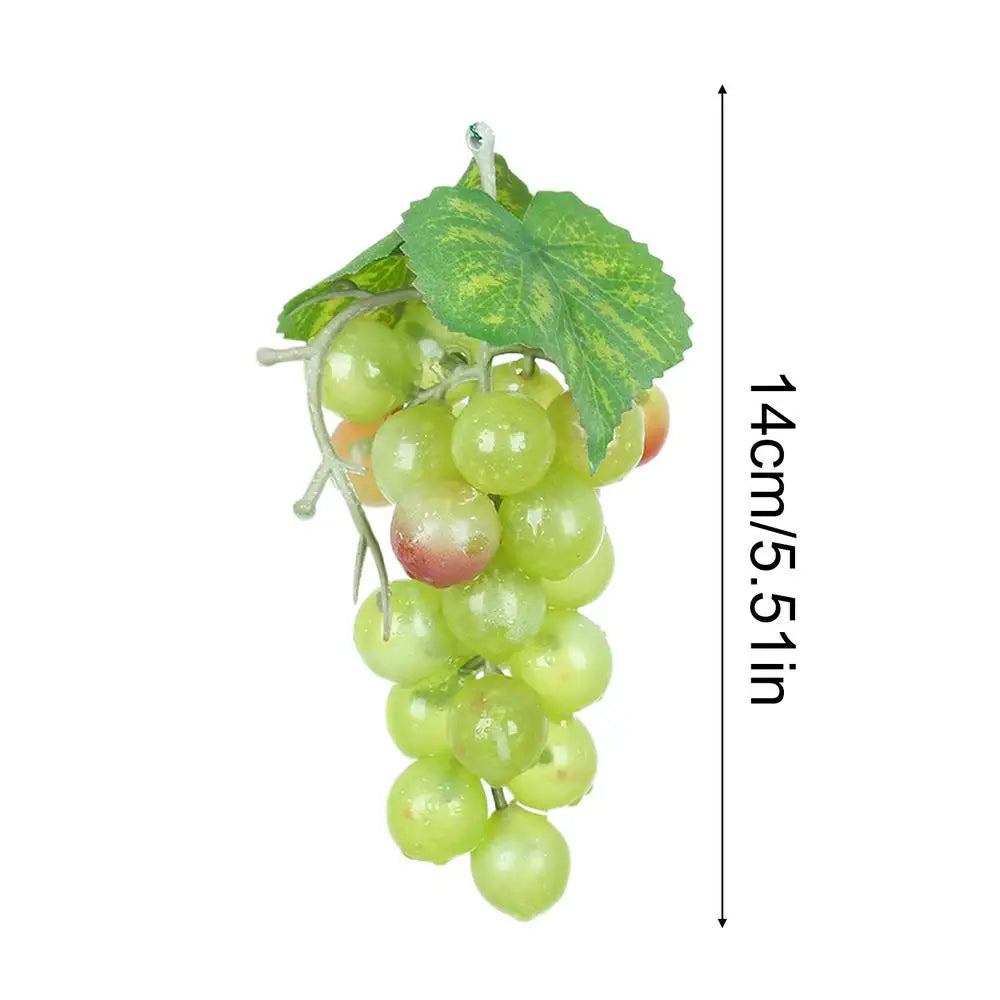 Simulation Grape Plastic Fruit Fake Fruits Photo Props Artificial Grape Fruit Shop Display Model Ornaments Home Party Decor Oasis Select 1PC Green