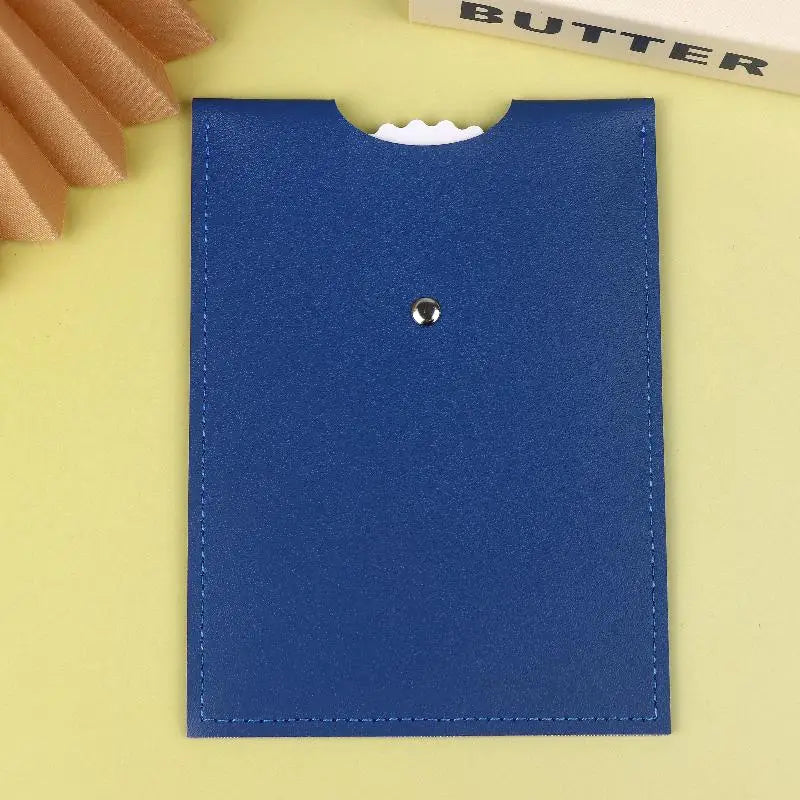 New Blue PU Leather Parking Disc 4 Language Version Durable & Water-Resistant Arrival Timer For Car - Universal European Design Oasis Select