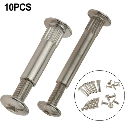 10Pcs M5 M8 Splint Nut Male-Female Snap Rivet Butt Screw Nut Kitchen Furniture Cabinet Childrens Bed Connectors Bolt Oasis Select