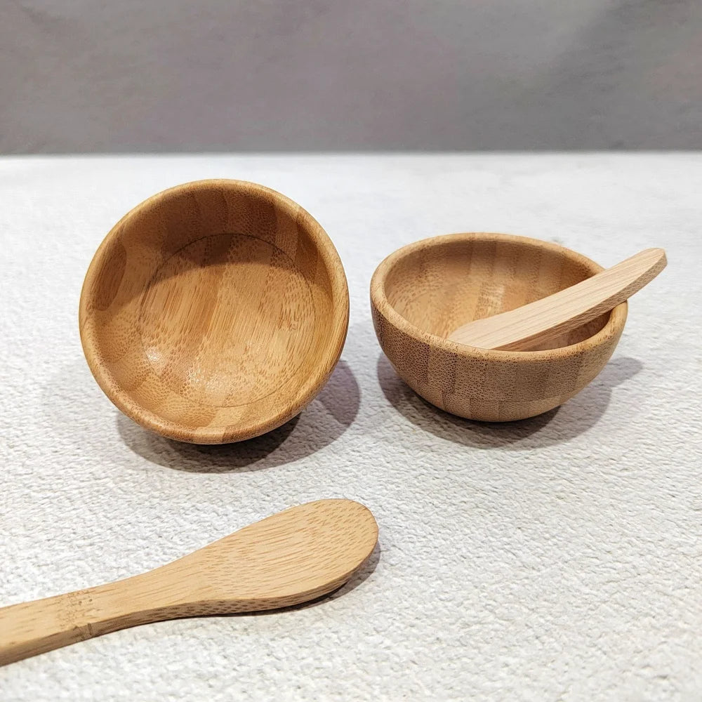 Bamboo Face Mask Kit – 3-Piece Mixing Bowl, Spoon & Spatula
