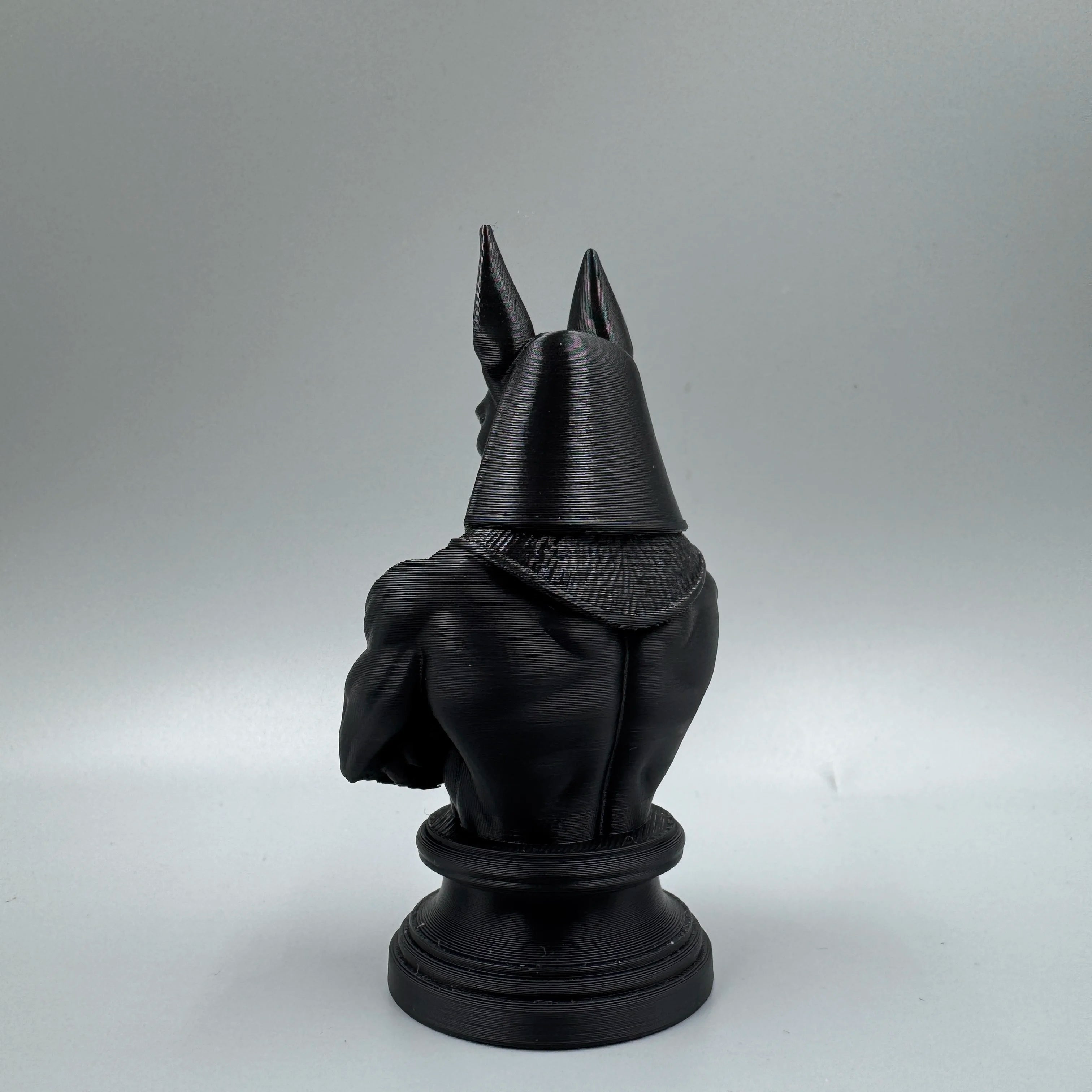 Anubis Bust Figurine 3D Printed Egyptian God Statue Black Jackal Sculpture for Home Decor Collectible Gift Oasis Select