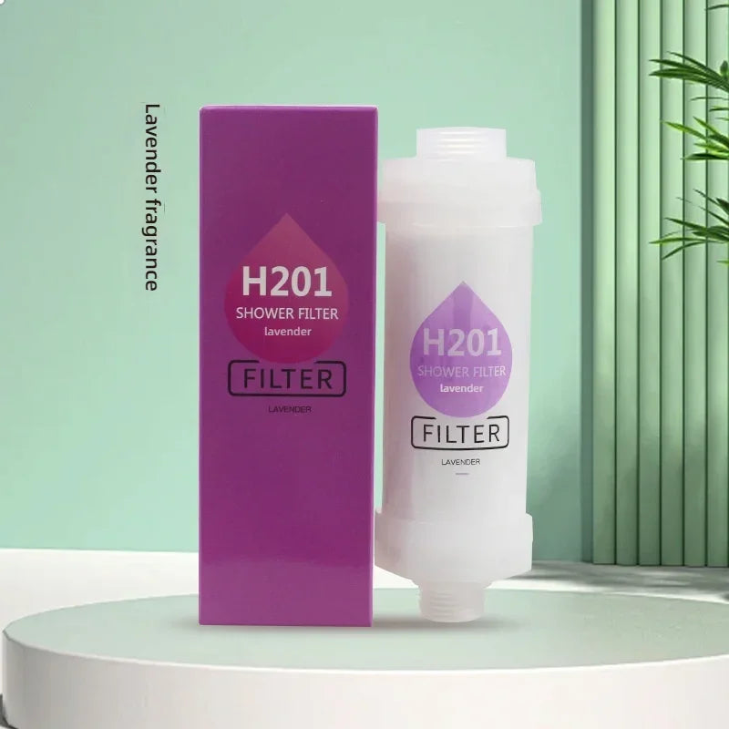 Shower Head Filter Bathroom Accessories Hard Water Filter Vitamin C Replacement Cartridge Remove Chlorine Fluoride Heavy Metals Oasis Select Lavender