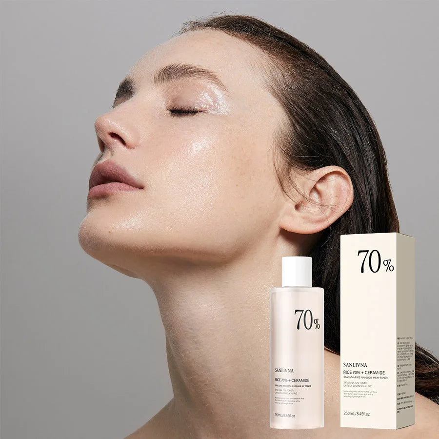 SANENDI Rice Toner Set – 70% Rice Extract & Niacinamide Skincare Set Oasis Select