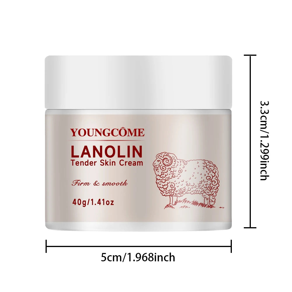 100% Pure Lanolin Cream for Dry & Itchy Skin, Cracked Lips, Breastfeeding, Baby Care, Moisture-Rich, Nursing Essentials & Petrol Oasis Select 40G