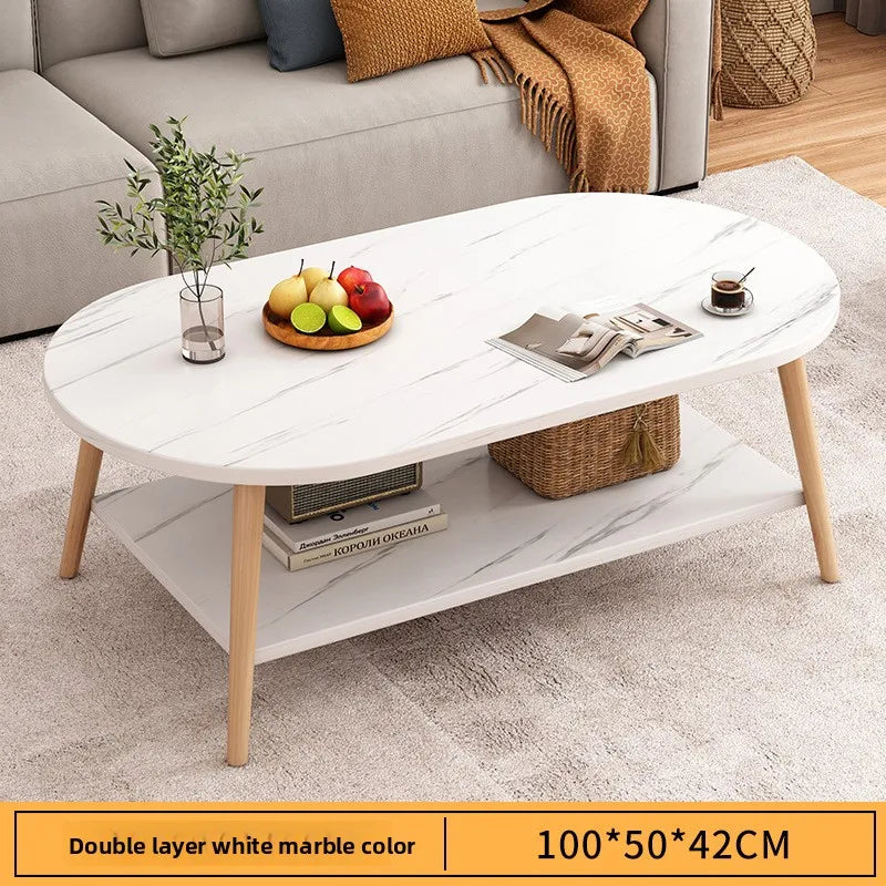 Multi-functional Coffee table living room small apartment living room sofa tea table bedroom simple bed INS wind small table Oasis Select SB-A-100CM