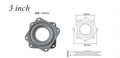 3/4 inch Swivel Plates Bearing Display stand turntable Lazy susan 360 Degrees Rotating Rolling DIY Furniture Hardware Oasis Select A-3inch
